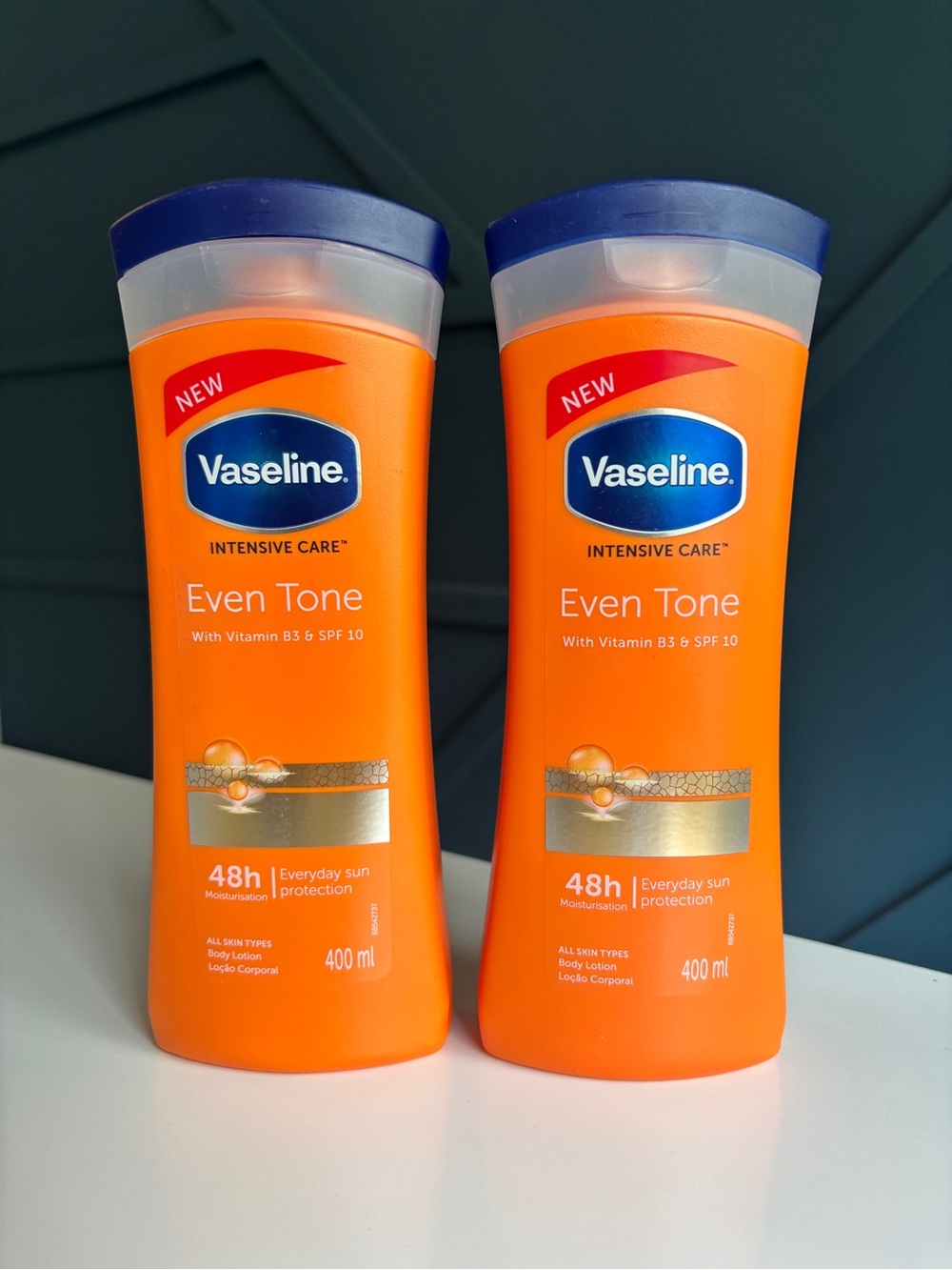 2X Vaseline Intensive Care Even Tone Body Lotion - 400ml Vitamin B3 SPF10